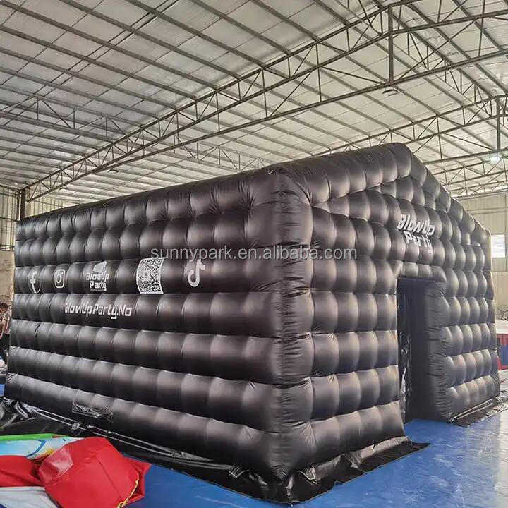 Commercial PVC Inflatable Party Tent Inflatable Nightclub Tent Black Portable Blow Up Night Club