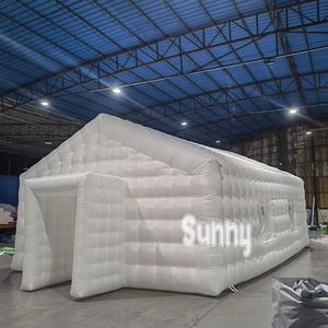 Outdoor Inflatable Event Tents with LED Light White Inflatable Wedding Tent Inflatable Cube Party Tent