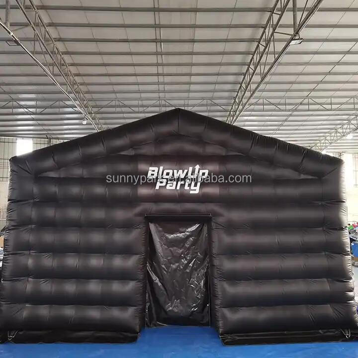 Commercial PVC Inflatable Party Tent Inflatable Nightclub Tent Black Portable Blow Up Night Club