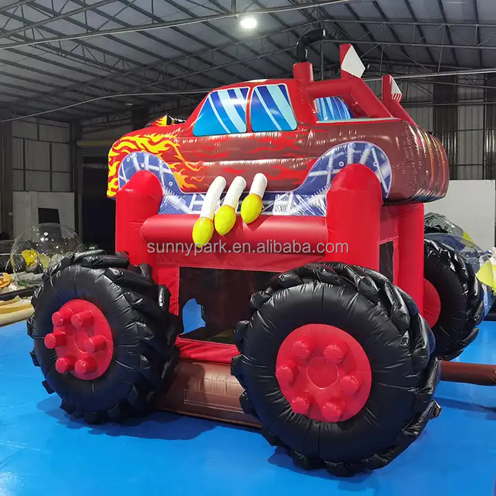 Outdoor Jump Jumper Inflatable Combo Children Inflatable Monster Truck Bouncy Castle Jumping Tractor Cars Bounce House