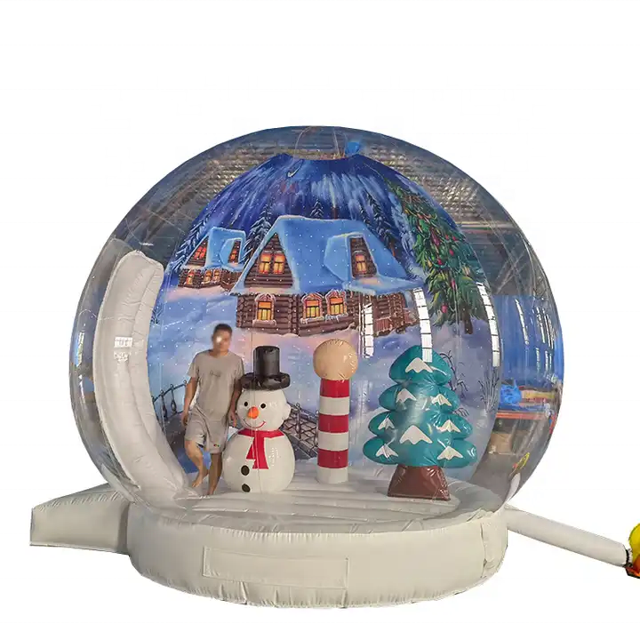 Christmas Decoration Inflatable Snow Globe Bubble Tent  Snow globe Human Size Snow Globe