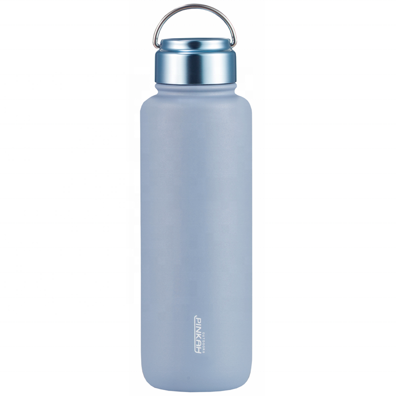 PINKAH 32oz wide mouth sports drinking water bottles stainless steel thermos vacuum flask for camping