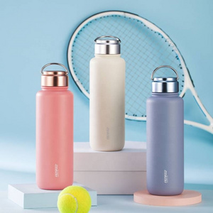 PINKAH 32oz wide mouth sports drinking water bottles stainless steel thermos vacuum flask for camping