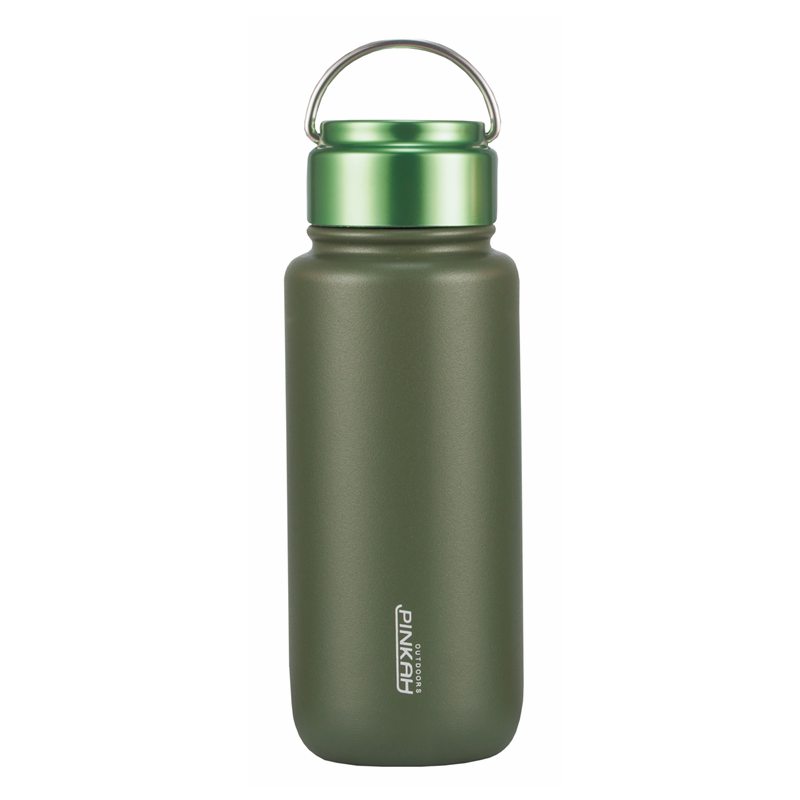 PINKAH 18 oz double wall 18/8 stainless steel water bottle branded welcome reusable camping thermal flask