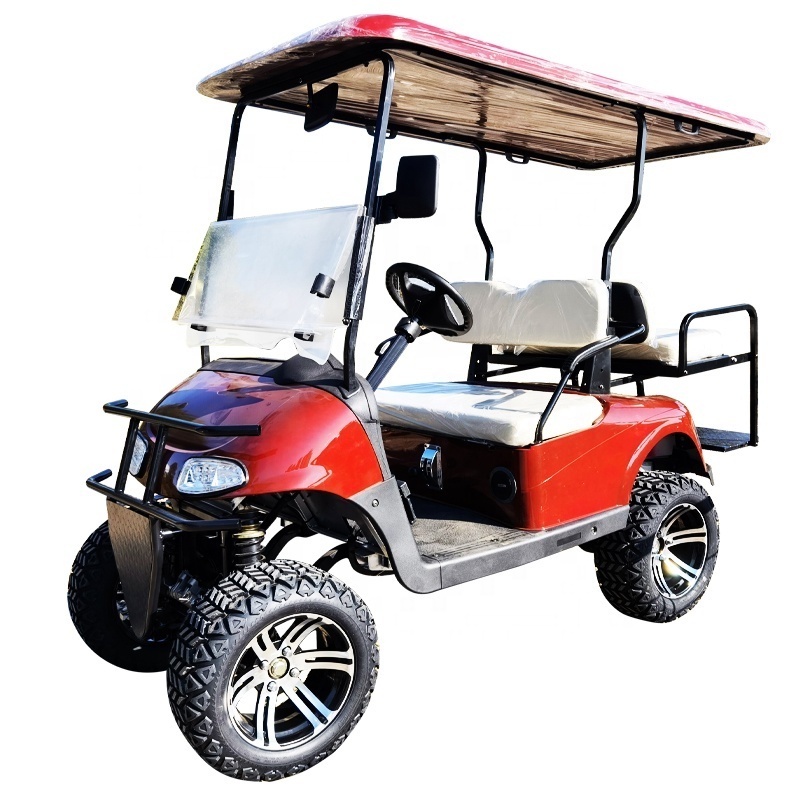 chinese EPA gasoline 4 stroke Engine Golf Cart EZGO 4 seater off road golf cart for sale