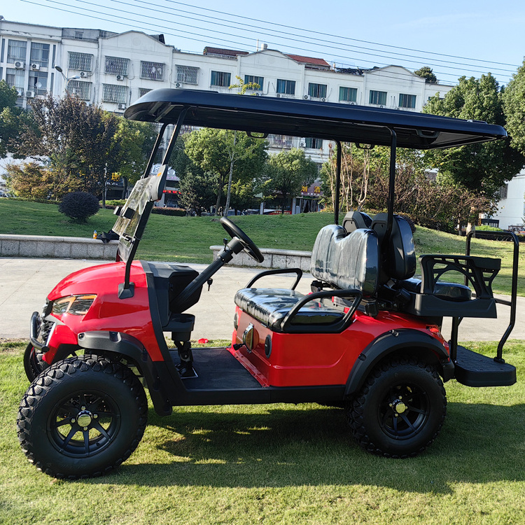 Free Shipping Lifted 4 Passenger Golf Car Brand New 4 Wheel Electric Club Car Golf Carts with Lithium battery