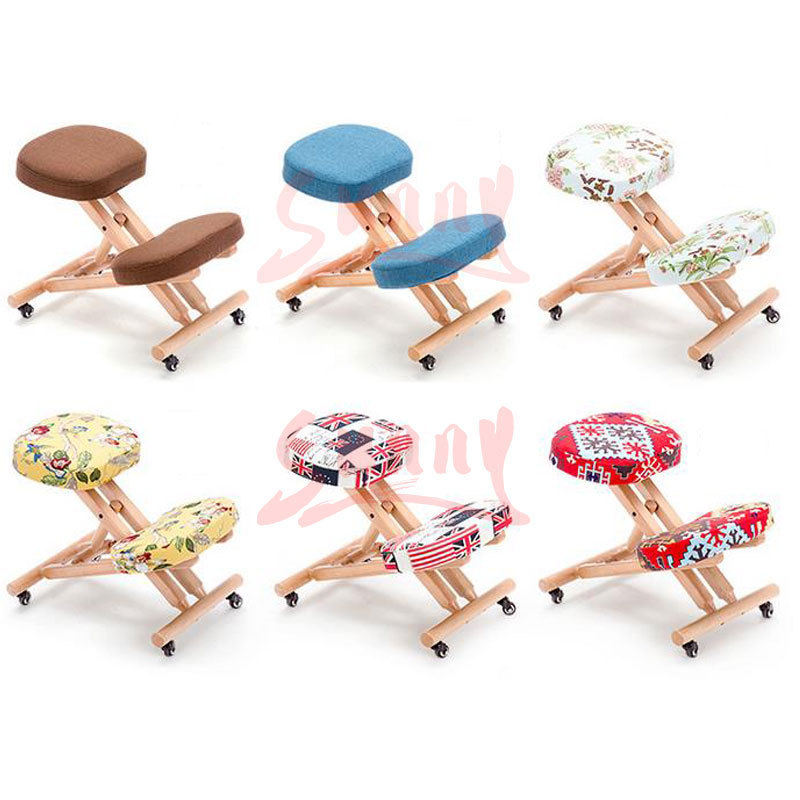 Folding portable mini massage chair, Rolling kneeling stool