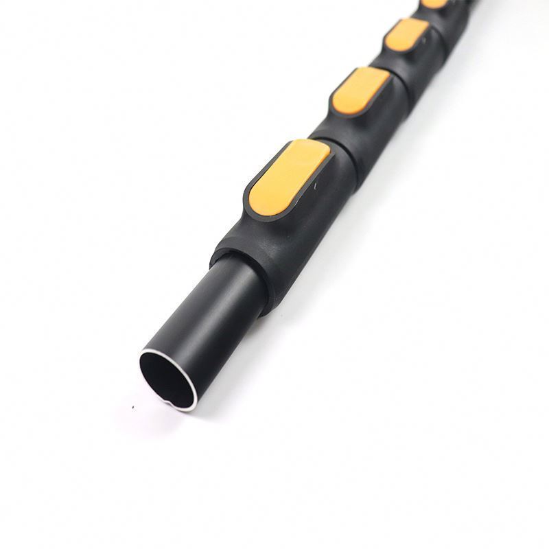 Sunnysmiler durable strong 12~30FT telescopic pole aluminium square with spring button locking mechanisms