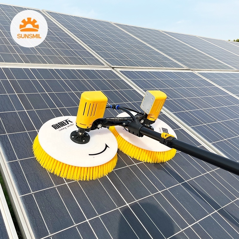 Solar Robot Cleaning Brush Solar Cleaner Module Cleaning Brush Solar Panel Washing Machine