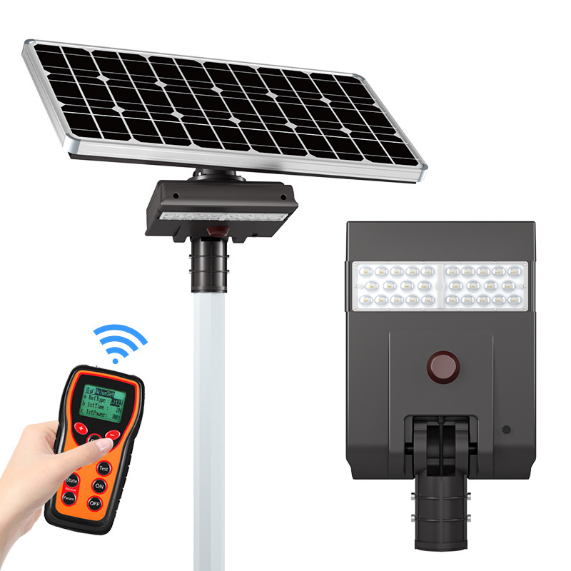 Ip65 Outdoor all In one Solar Street Lamp 30W replace up to 300W  Integrated Led Solar Street Light CCT 4000K 5000K