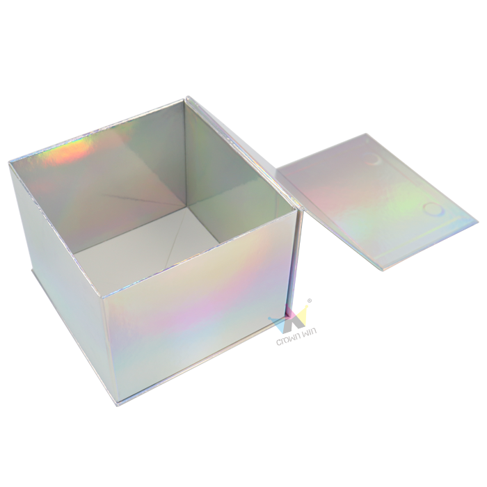 Crown win hologram packaging box holographic magnet corrugated shipping foldable gift boxes square carton emballage paper boxes