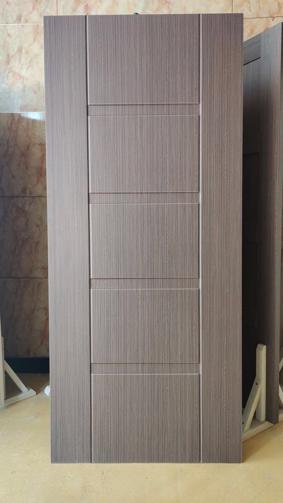 High Quality Factory Direct Price Bedroom Soundproof French Interior Teak Solid Wood WPC PVC Door Design