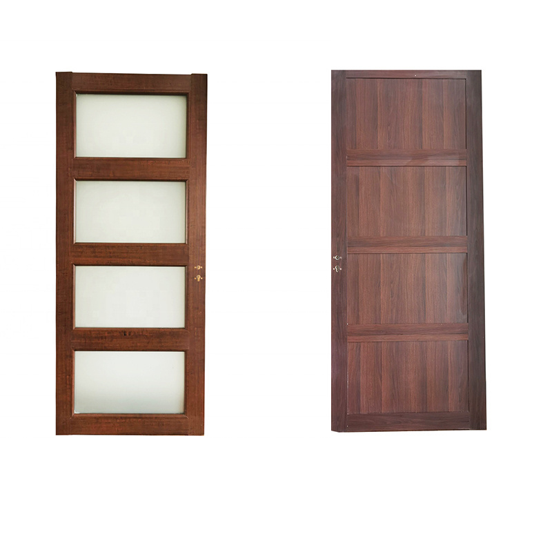 High Quality Factory Direct Price Bedroom Soundproof French Interior Teak Solid Wood WPC PVC Door Design