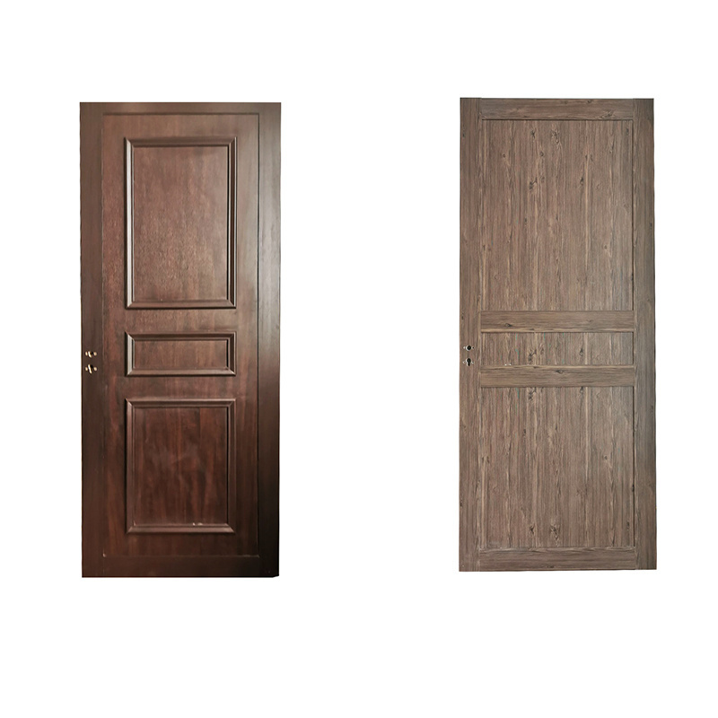 High Quality Factory Direct Price Bedroom Soundproof French Interior Teak Solid Wood WPC PVC Door Design