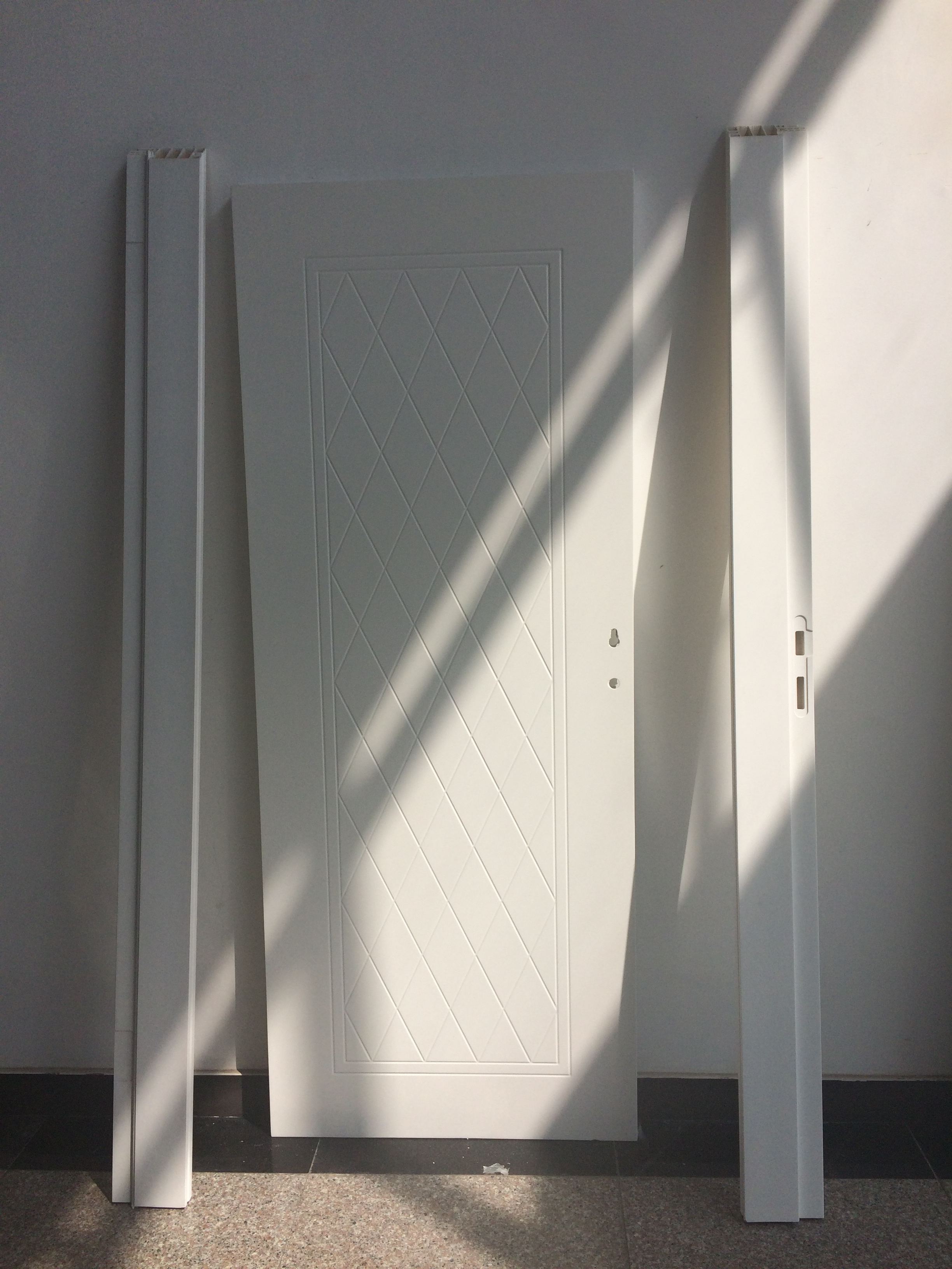 Polymer interior doors frame waterproof others bathroom doors sets hotel WPC doors from China