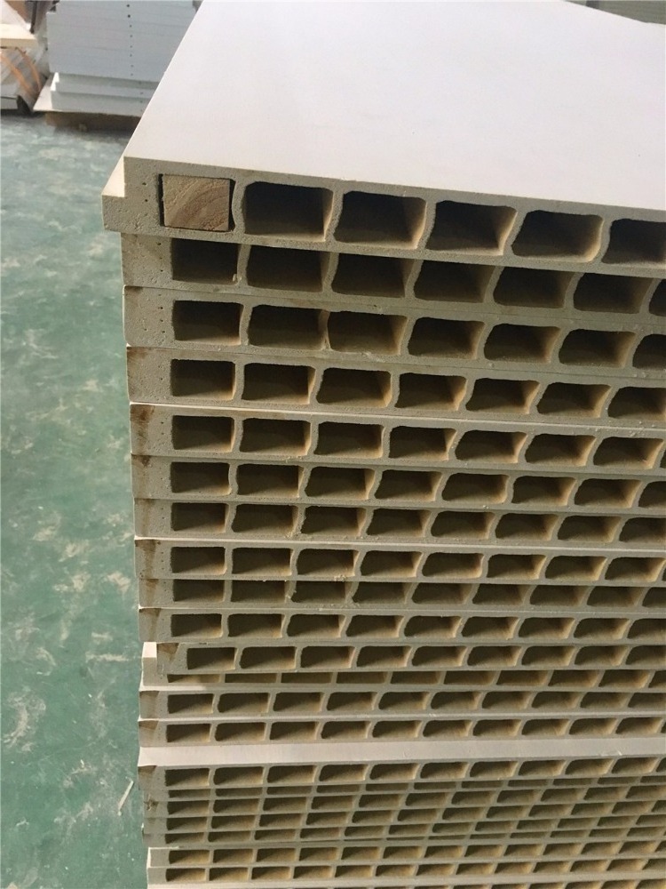 Waterproof wood plastic composite extrusion Hollow Core WPC Door panel