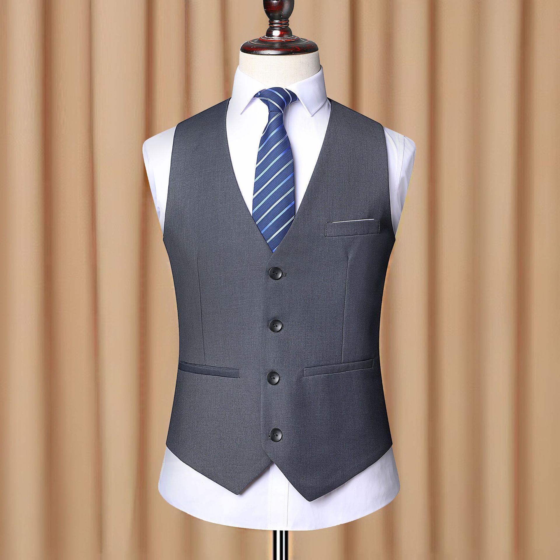 Cotton Mens Utility Vest Wholesale Premium Quality Custom Logo Made Formal Vest For Men