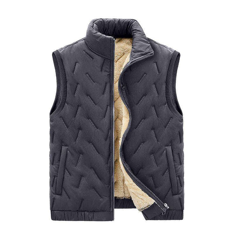 Wholesale Winter Custom Softshell Jacket Fleece Vest Men Polyester Windproof Utility Vest Men Black Fleece Vest