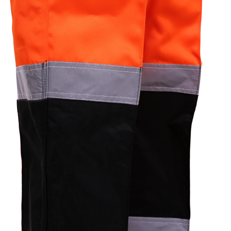 High Visibility Workwear Safety Pants Reflective Tape Men's Heavy Duty Hi-vis Work Pants