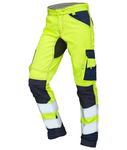 Safety Work Pants Work Trousers Multi Pockets Hi Vis Reflective Work Pants High Quality Customized Cargo Pants