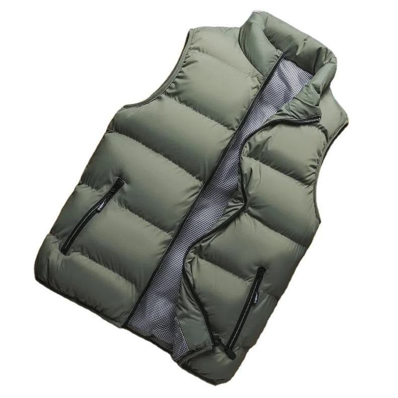 christmas puffy custom matte coat padding bubble quilted sleeveless veste winter puffer vest men