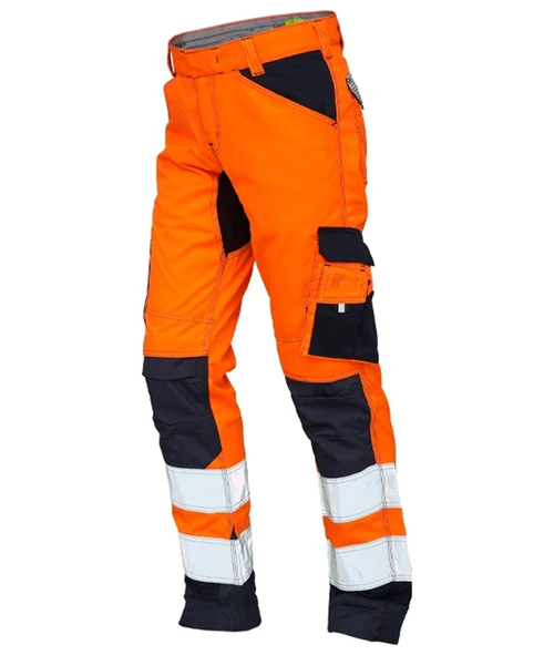 Safety Work Pants Work Trousers Multi Pockets Hi Vis Reflective Work Pants High Quality Customized Cargo Pants