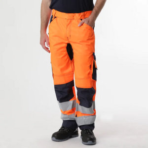 Safety Work Pants Work Trousers Multi Pockets Hi Vis Reflective Work Pants High Quality Customized Cargo Pants