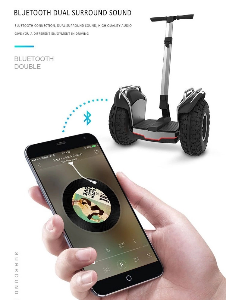 Set via APP off-road fat tire big wheels waterproof balancing scooter electric scooter