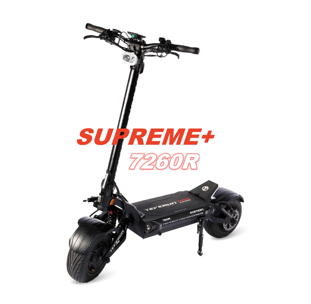 7260R Teverun Fighter Supreme Folding 13 Inch 2 Wheel 8000W 90A*2 controller 200km range Electric Scooter