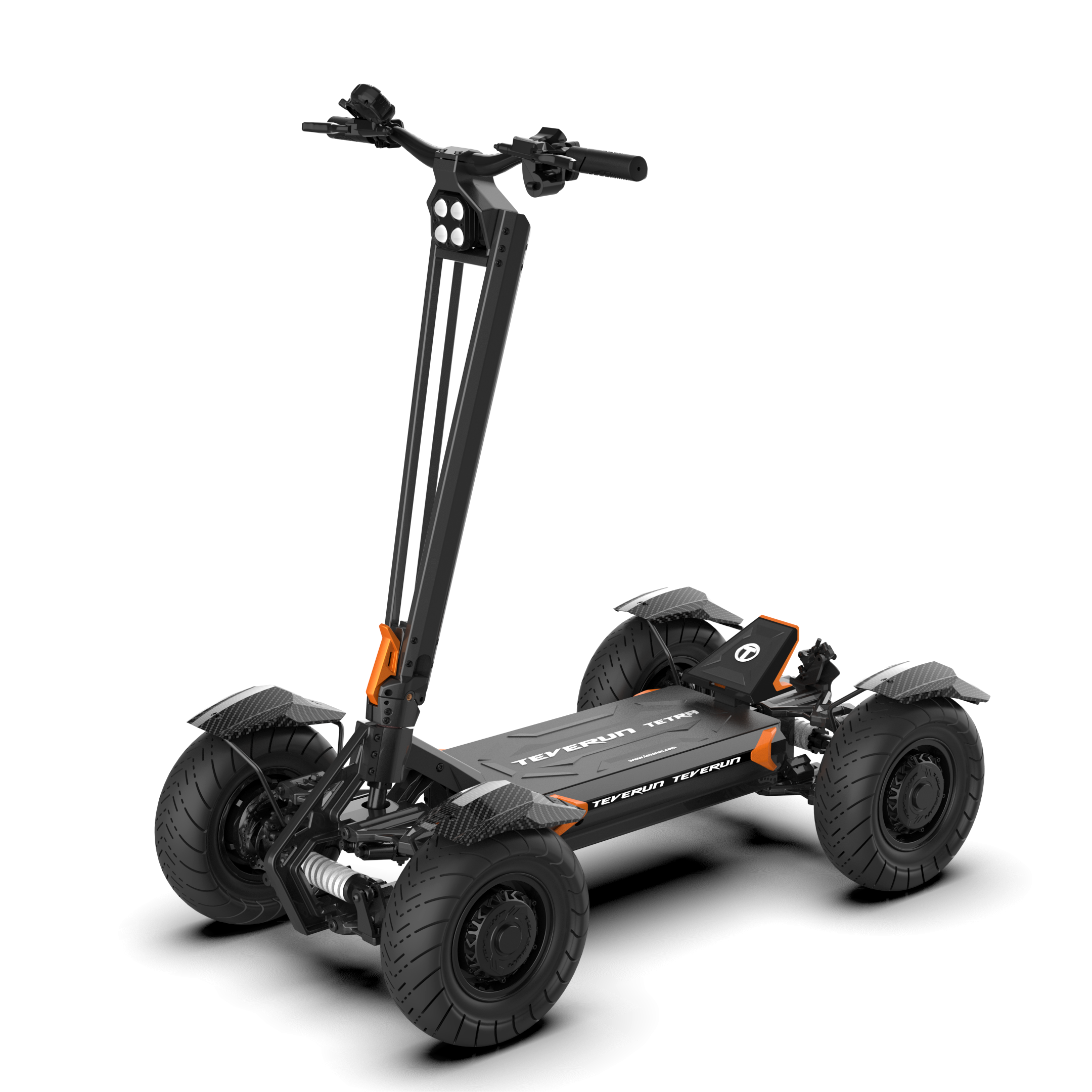 New Design Teverun 4 Wheels Powerful Electric Scooter Folding Mobility Scooter For Adults With NFC Optional Seat and Trunk