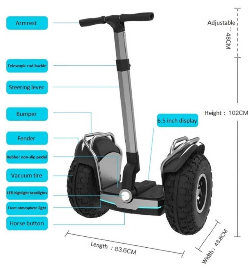 Sunnytimes Best Selling Self-balancing Seaside Electric Scooters Adult Electric Scooters Two Big Fat Wheel