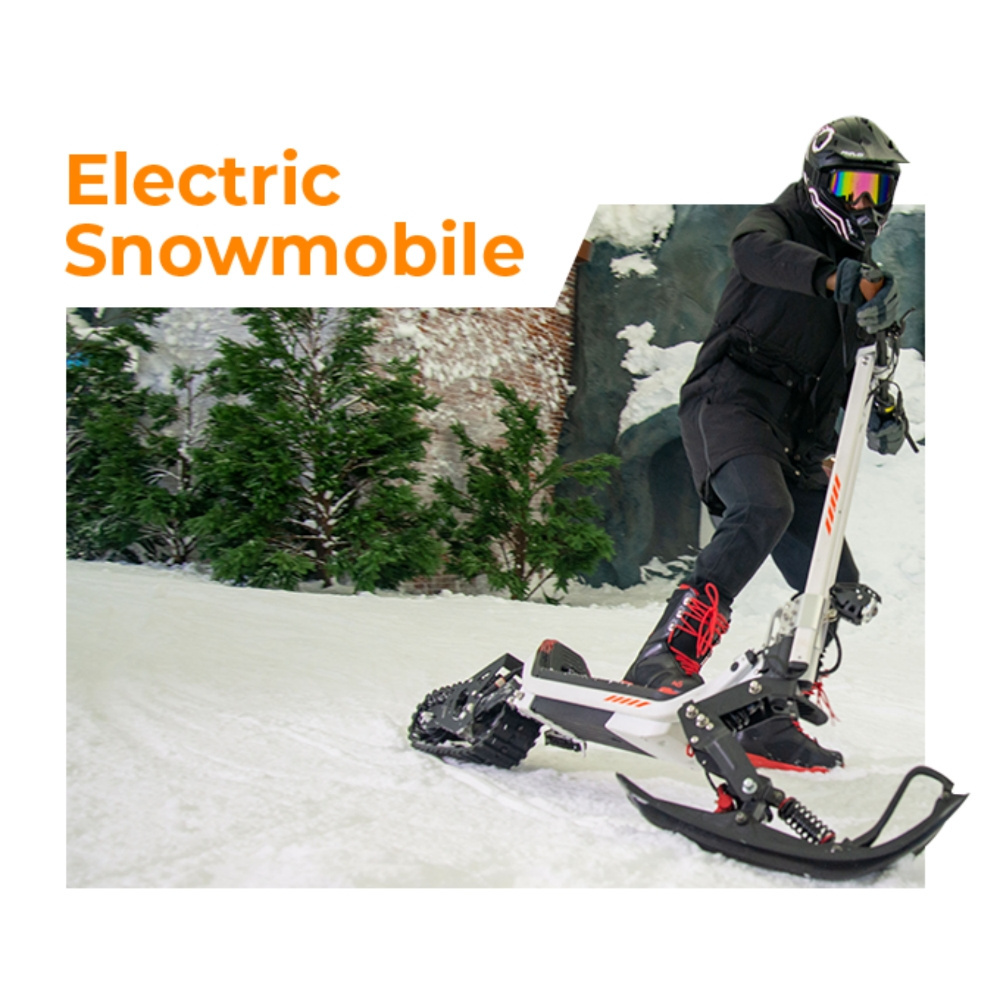 FIRST 3 IN 1 Electric Snowmobile 1800w All Terrain Foldable Multi-Speed Electric Snow Scooter