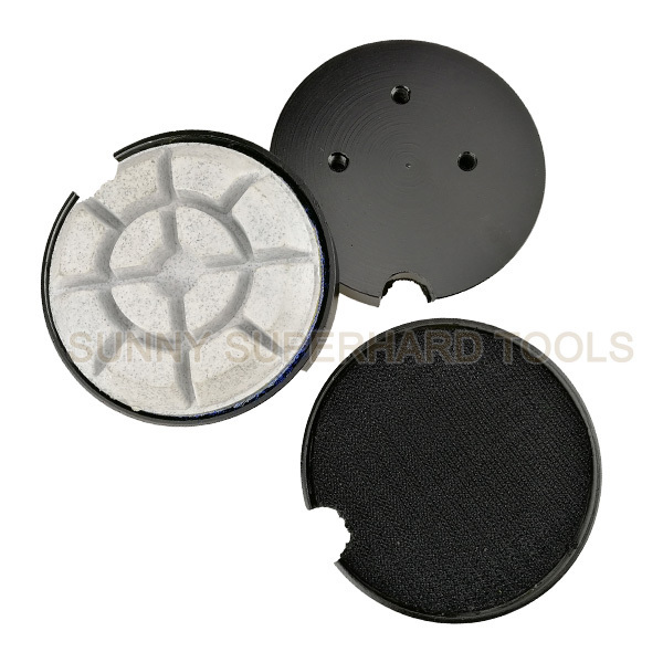 Sunny tools 3 inch floor wet resin bond abrasive pad diamond polishing pad for epoxy concrete floor