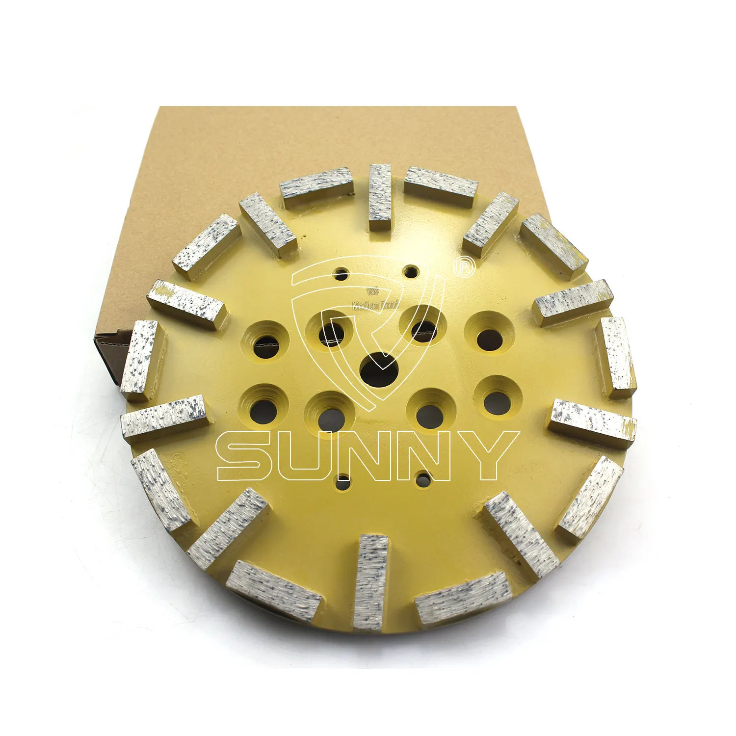 10 Inch Factory Wholesale Custom 250mm Diamond Grinding Plate Milling Wheel Sanding Disc for Concrete