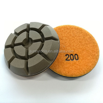 Sunny tools 3 inch floor wet resin bond abrasive pad diamond polishing pad for epoxy concrete floor