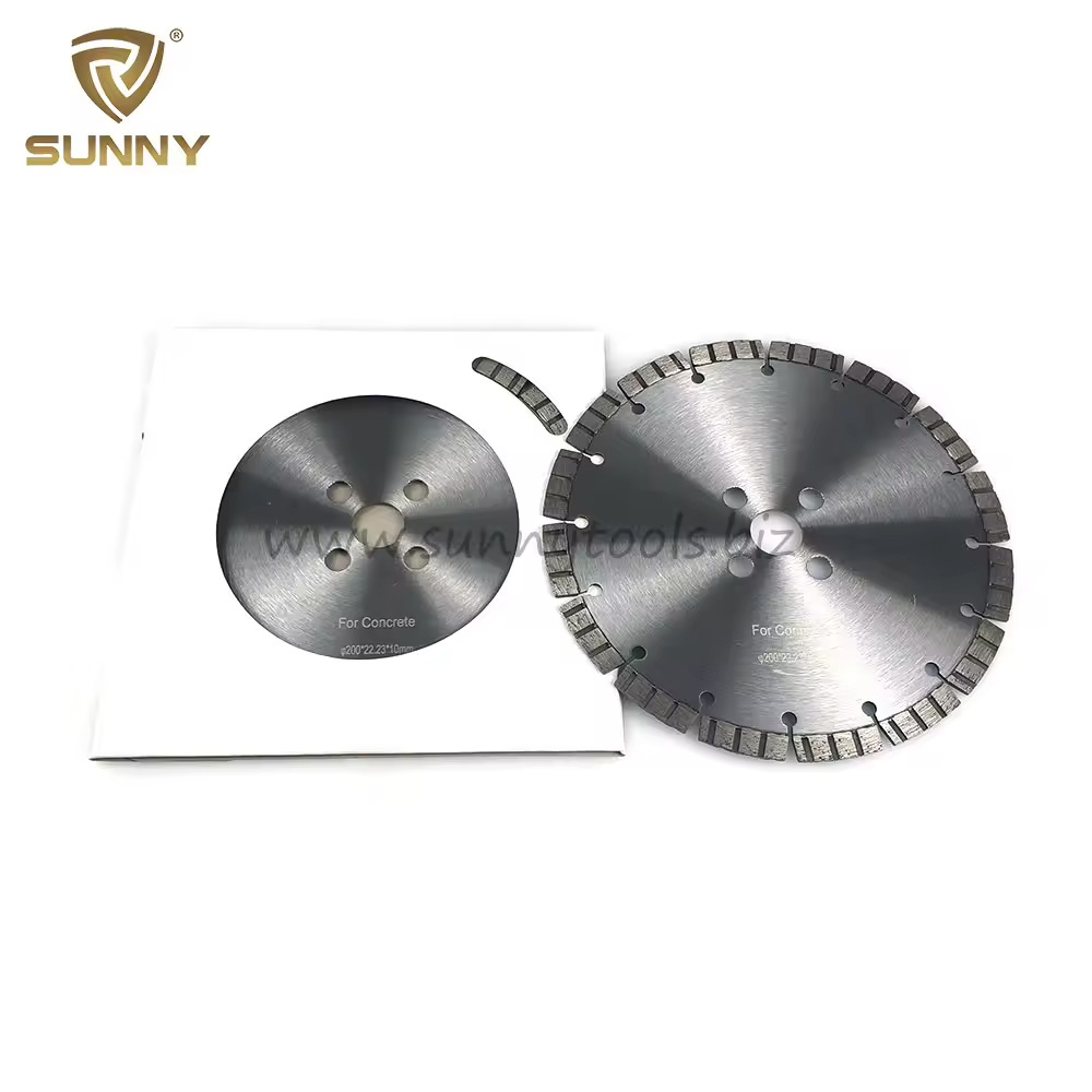 Sunny 200mm turbo tooth laser saw blade sharp diamond cutting saw blade for granite