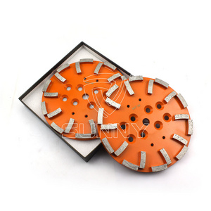 10 Inch Factory Wholesale Custom 250mm Diamond Grinding Plate Milling Wheel Sanding Disc for Concrete