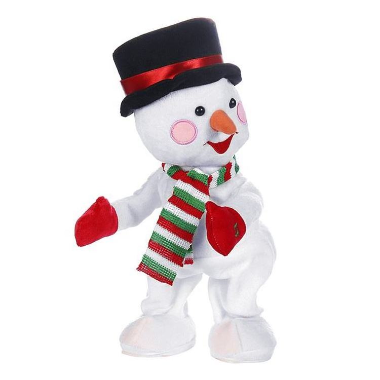 Christmas Electric Twerk Plush Santa Claus Music Dancing Doll Xmas Gifts Plush Musical Christmas Toy For Home Decoration