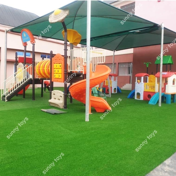 Africa kindergarten playground kids school slide for international school in Nigeria