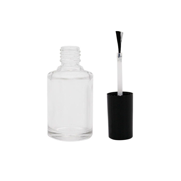 13.5ml mini rectangle glass nail polish oil bottle with brush supplier