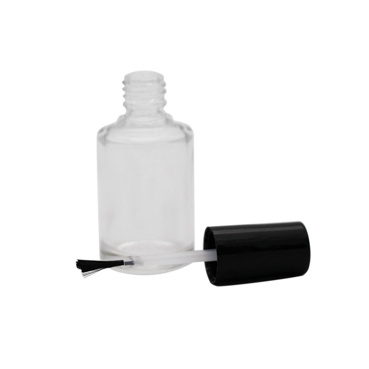 13.5ml mini rectangle glass nail polish oil bottle with brush supplier