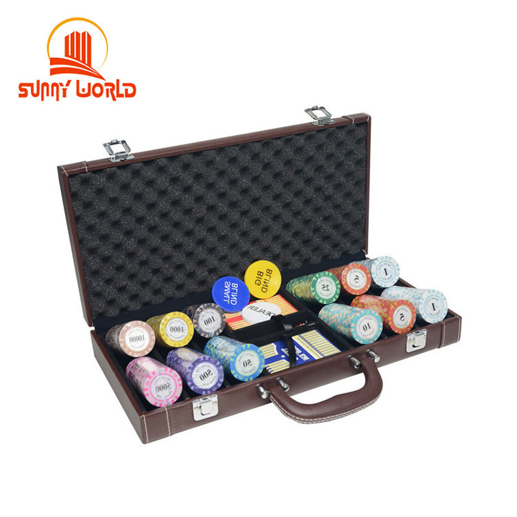 300pcs Poker Chip Set  chips case