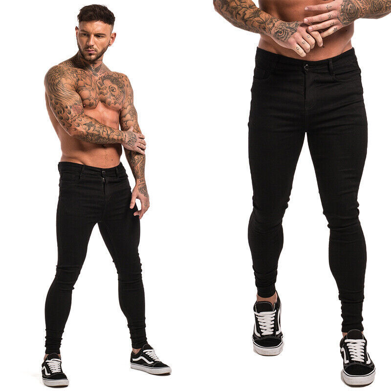 Supplier of international brands---Custom Made tapered stacked jeans for  men slim fit pants tapered men jeans trouser