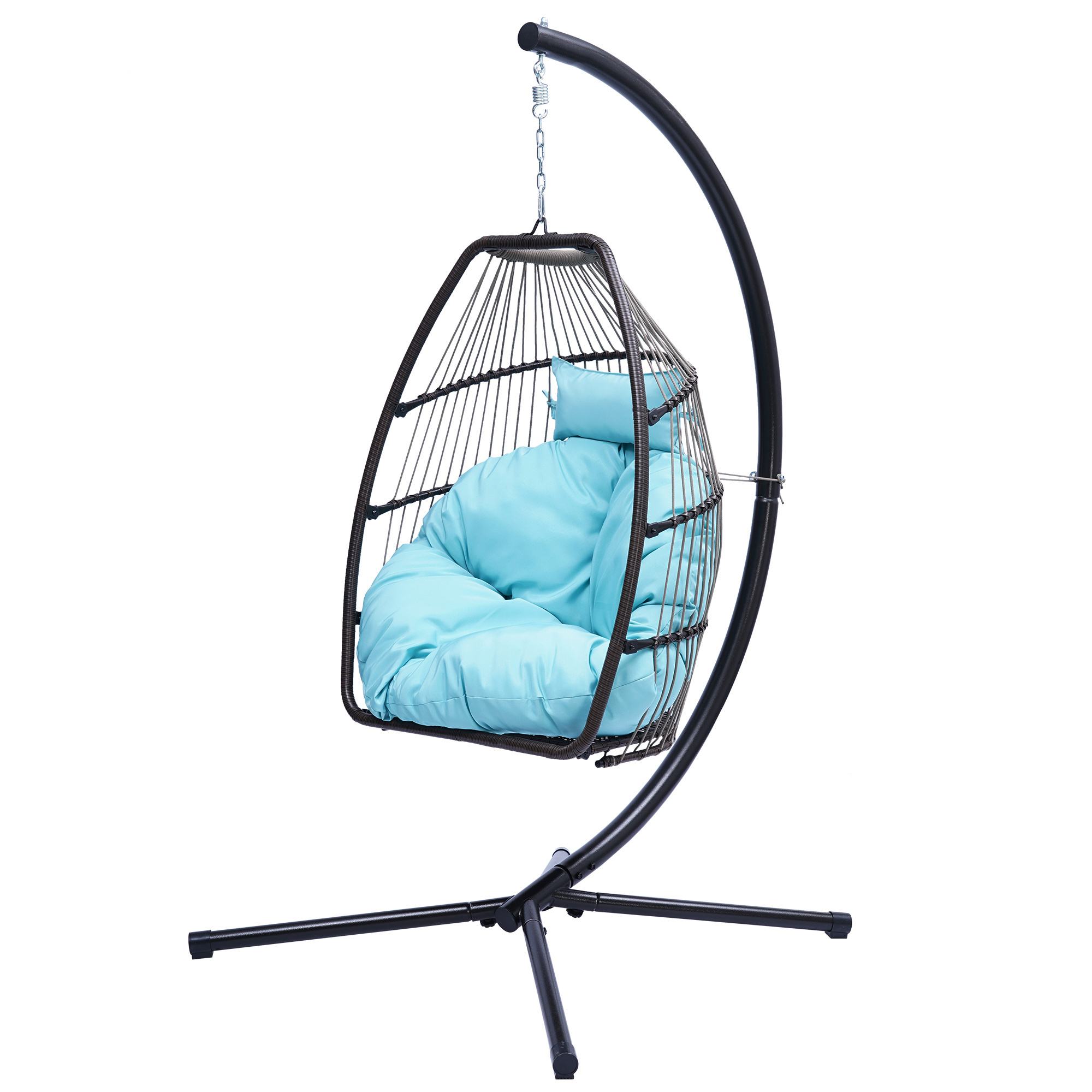 Indoor Outdoor Hanging Swing Chair Garden Folding Leisure Egg Hammock Chair