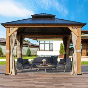 11' x 11' hardwood roof gazebo outdoor gazebo roof double ventilated roof gazebo