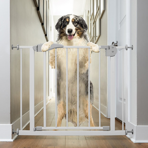 Pet Dog All Steel Structure Indoor Outdoor Safety Pet Dog Gate Safety Fence Durable Door Easy Install Metal Baby Gate