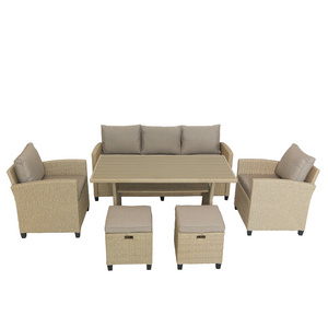 Popular High Quality Boho Rattan Furniture Outdoor Rattan Furniture Garden Sofa Set Furniture