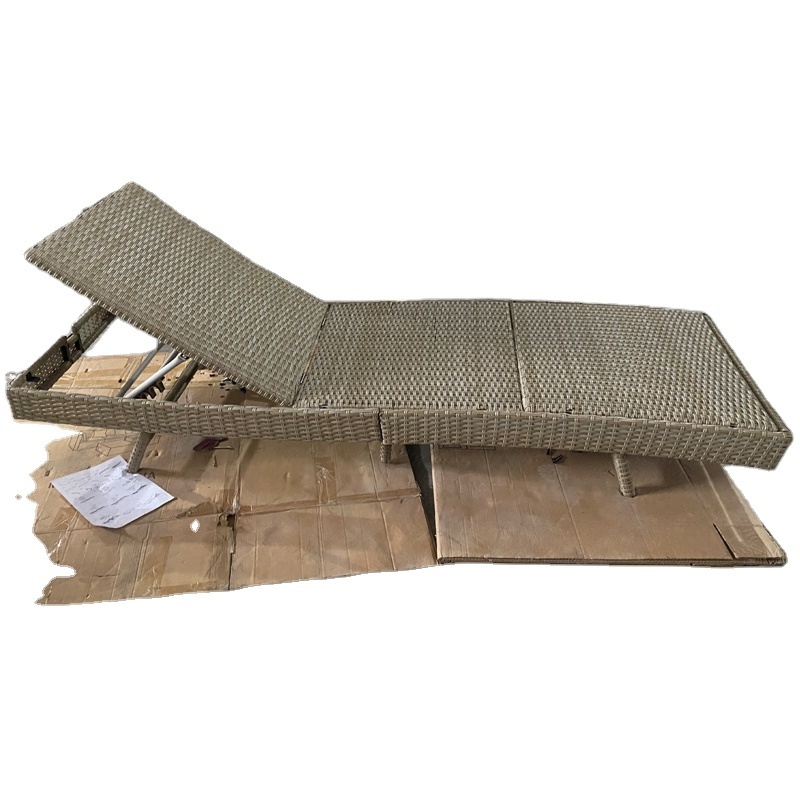 Outdoor Furniture Garden Rattan chaise lounge S Shaped lounge chair