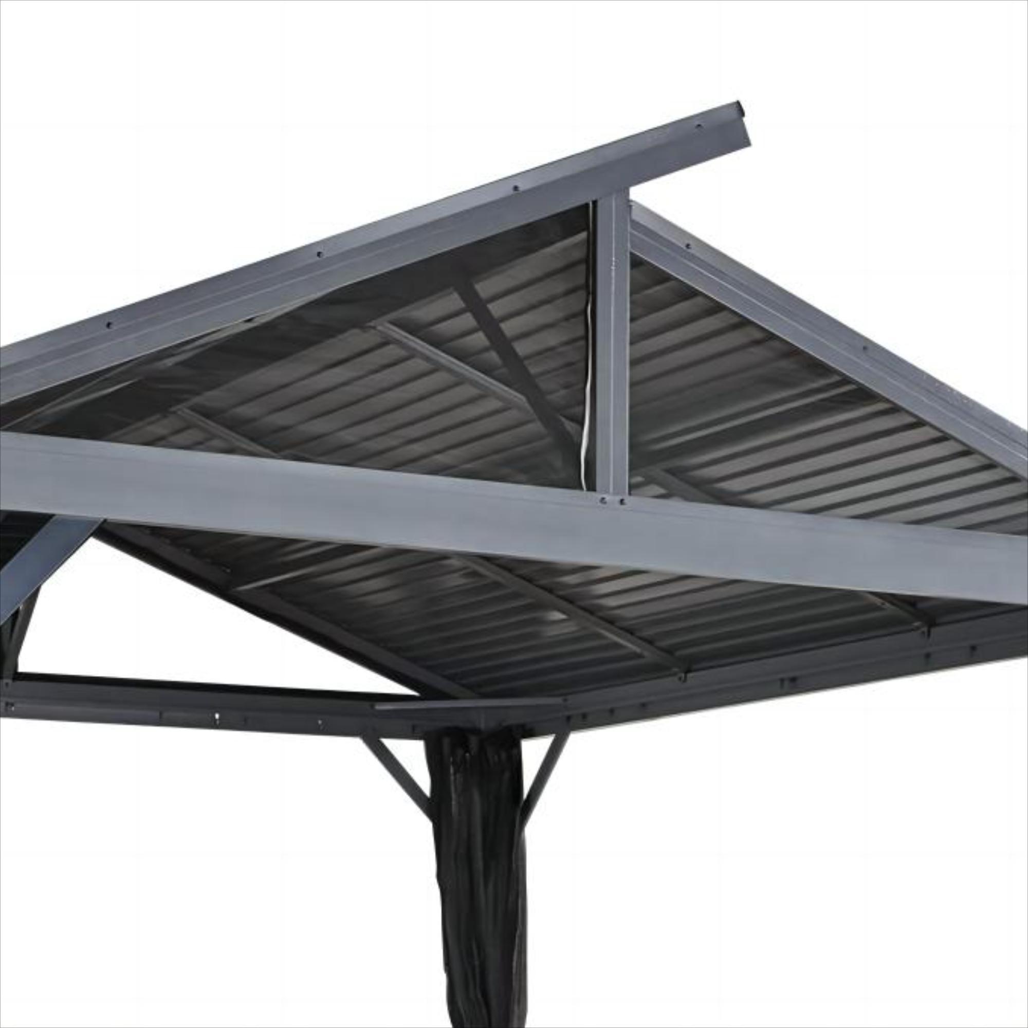 Factory Sale Customized Outdoor Adjustable Louvered Roof Gazebo High Quality Aluminum Pergola