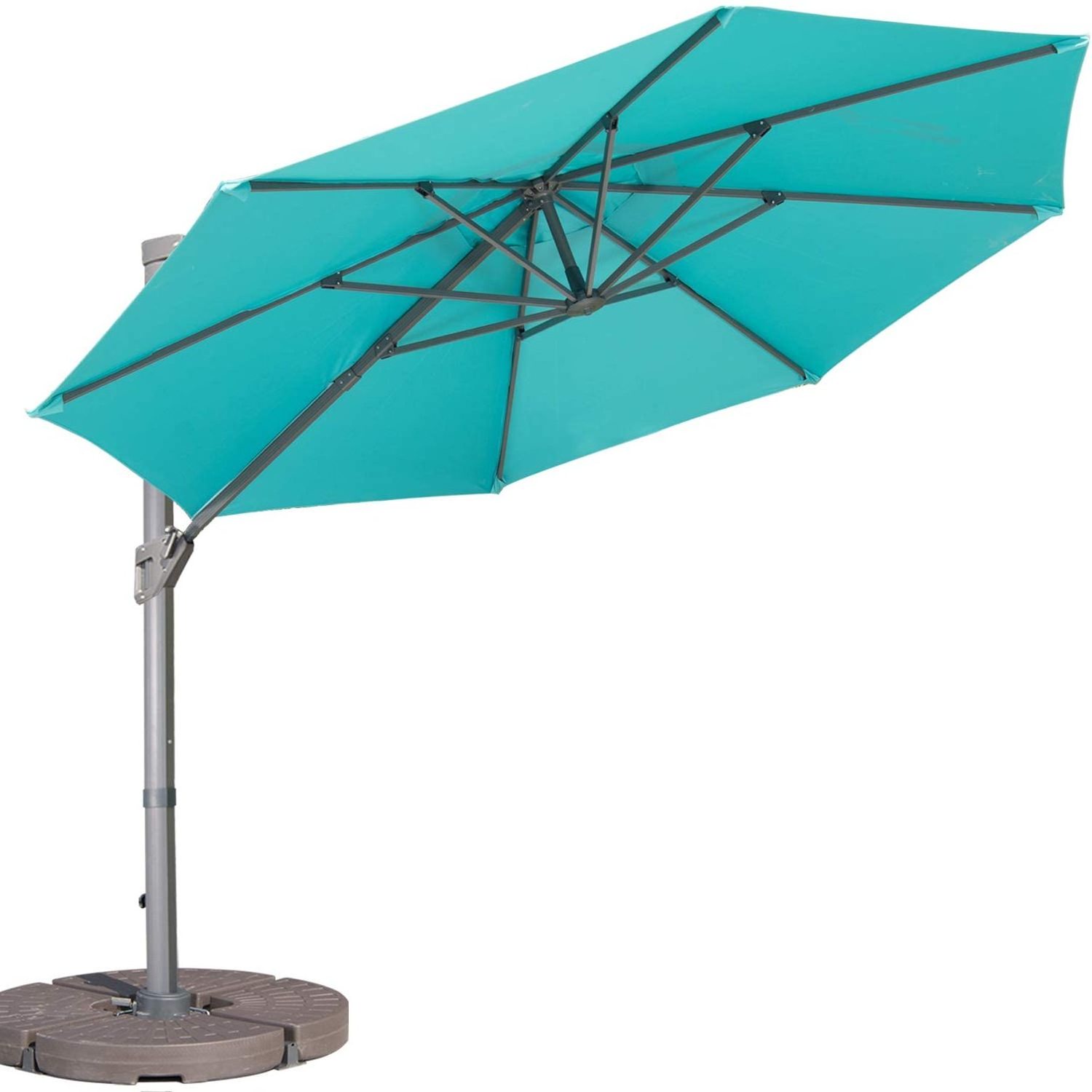 Waterproof Canvas Iron Parasol Cantilever Sunshade Offset Cantilever Outdoor Parasol Umbrella